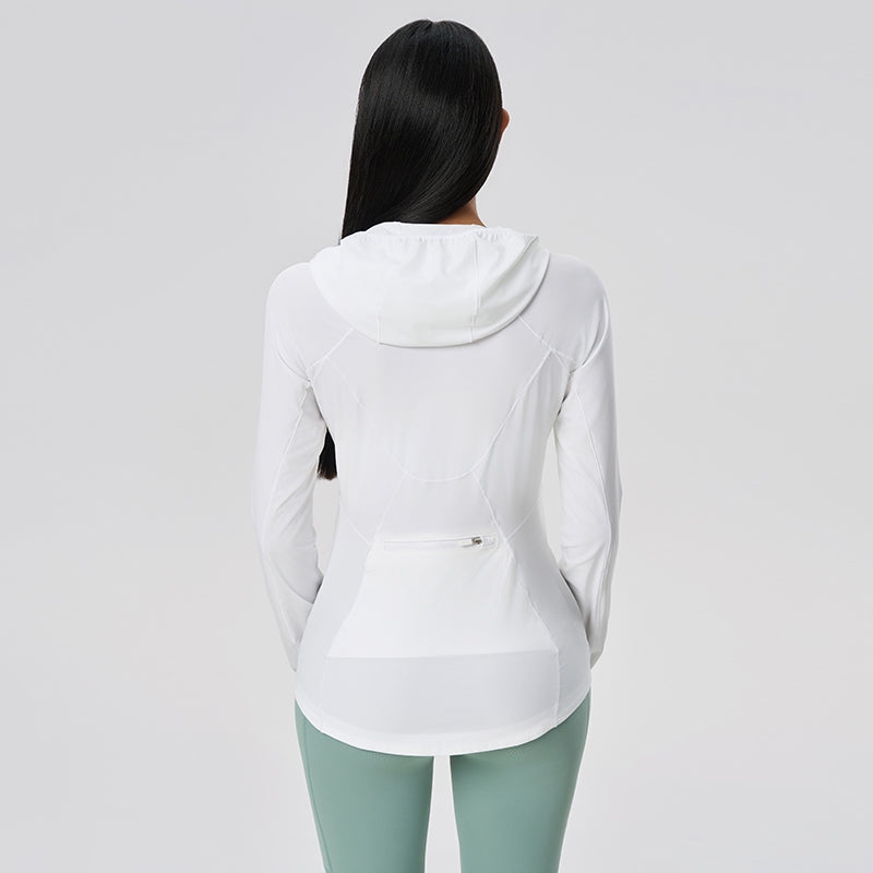 Women's UPF50+ Long Sleeve  Sun Hoodie - Lightweight Cooling Hoodie for Hiking and Beach