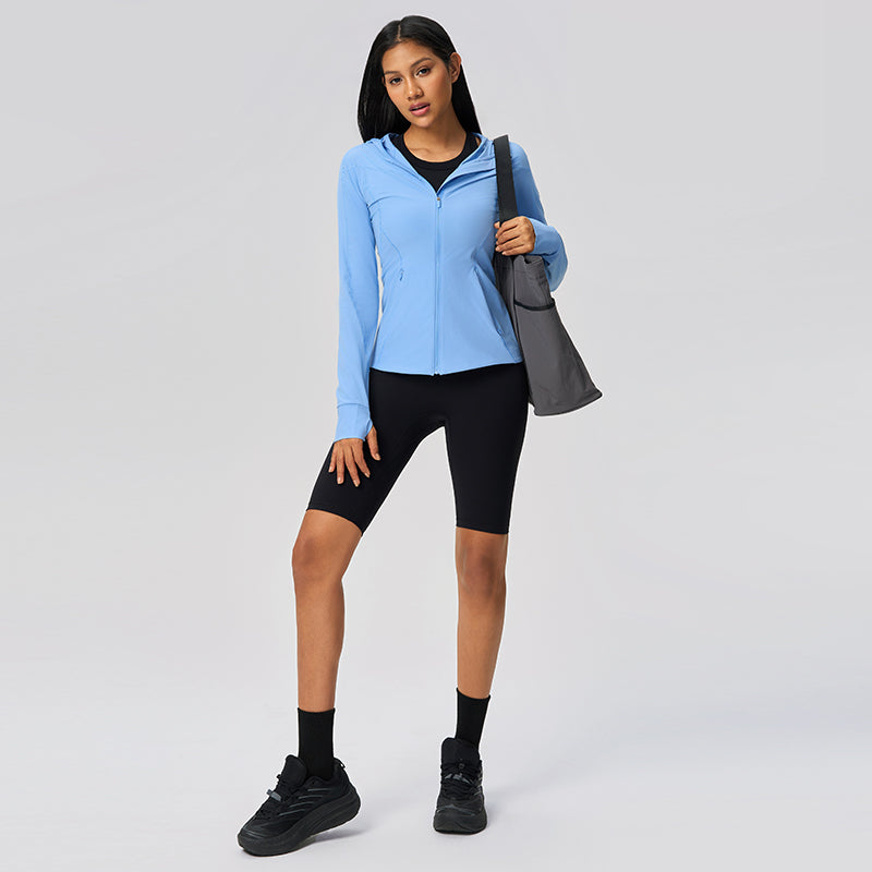 Women's UPF50+ Long Sleeve  Sun Hoodie - Lightweight Cooling Hoodie for Hiking and Beach