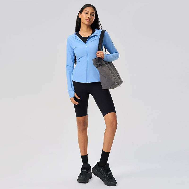 Women's UPF50+ Long Sleeve  Sun Hoodie - Lightweight Cooling Hoodie for Hiking and Beach