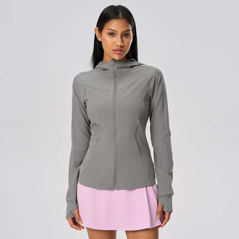 Women's UPF50+ Long Sleeve  Sun Hoodie - Lightweight Cooling Hoodie for Hiking and Beach