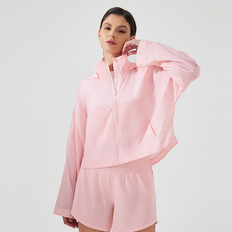 Summer Short Hidden Women's UPF50+ Long Sleeve Sun Hoodie