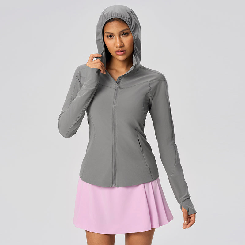Women's UPF50+ Long Sleeve  Sun Hoodie - Lightweight Cooling Hoodie for Hiking and Beach