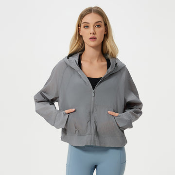 Summer Light and Breathable Quick-drying Zipper Sports Coat