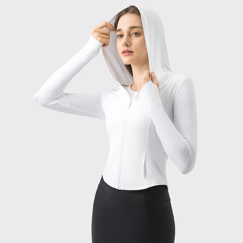 New Hooded Sports UV Protection Jacket For Women UPF50+ Sun Protection Garment