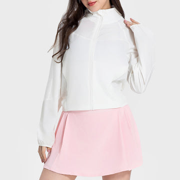 Women's UPF50+ Long Sleeve Couple Ice Silk Sunscreen Clothing