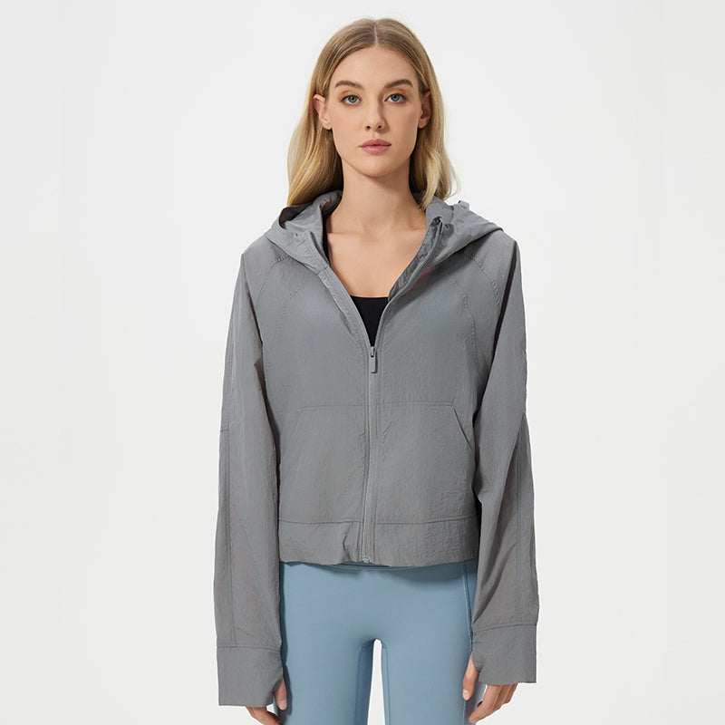 Summer Light and Breathable Quick-drying Zipper Sports Coat