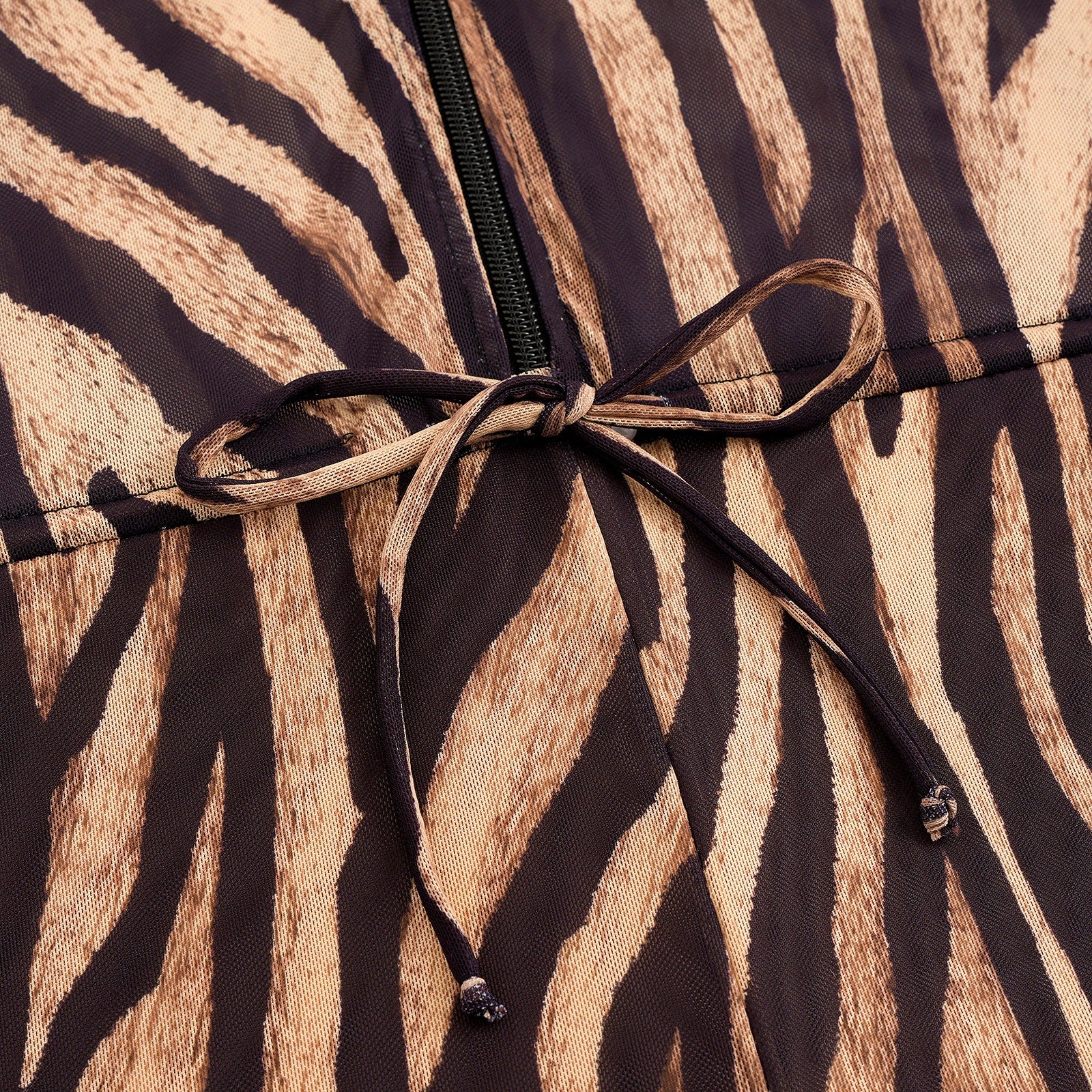 Leopard Print Two Pieces Women Long Sleeve UPF50+ Rash Guard Swimsuit