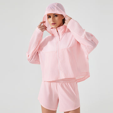 Summer Short Hidden Women's UPF50+ Long Sleeve Sun Hoodie