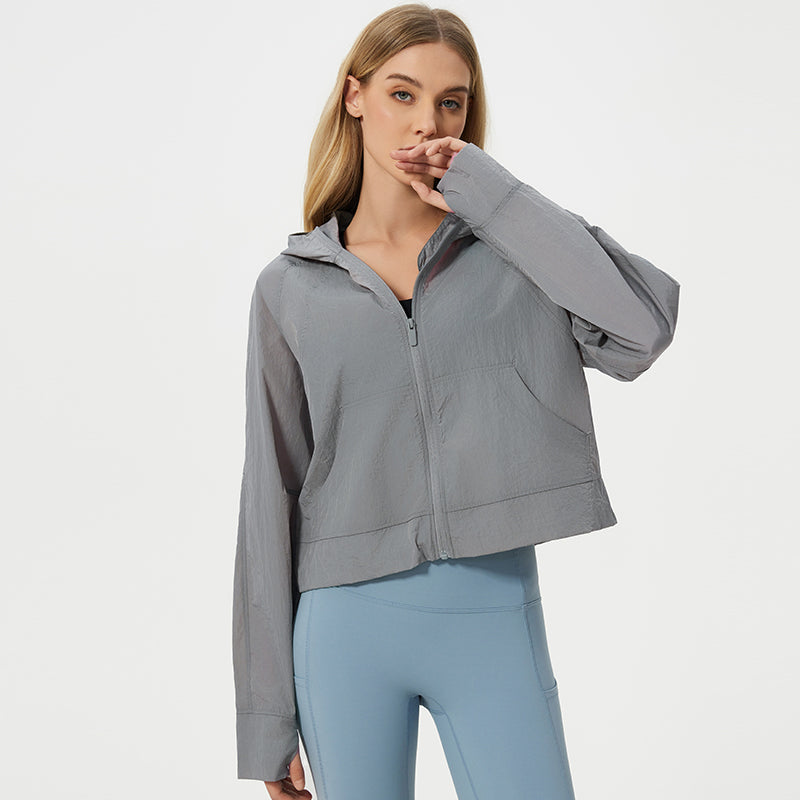 Summer Light and Breathable Quick-drying Zipper Sports Coat