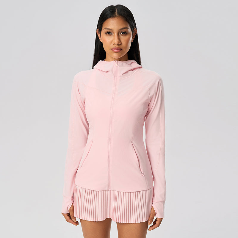 Women's UPF50+ Long Sleeve  Sun Hoodie - Lightweight Cooling Hoodie for Hiking and Beach