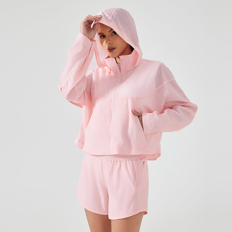 Summer Short Hidden Women's UPF50+ Long Sleeve Sun Hoodie