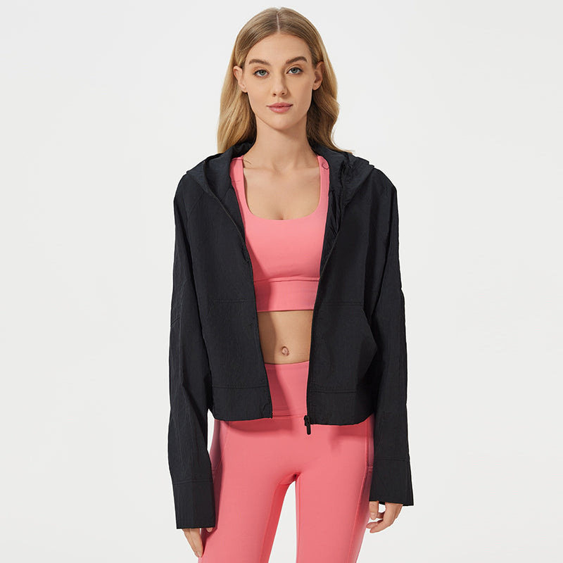 Summer Light and Breathable Quick-drying Zipper Sports Coat