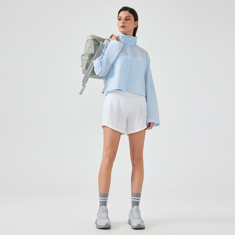 Summer Short Hidden Women's UPF50+ Long Sleeve Sun Hoodie