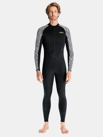 One-piece Long Sleeve Front Zip Sun Protection Diveskin Full Wetsuit (Men's)