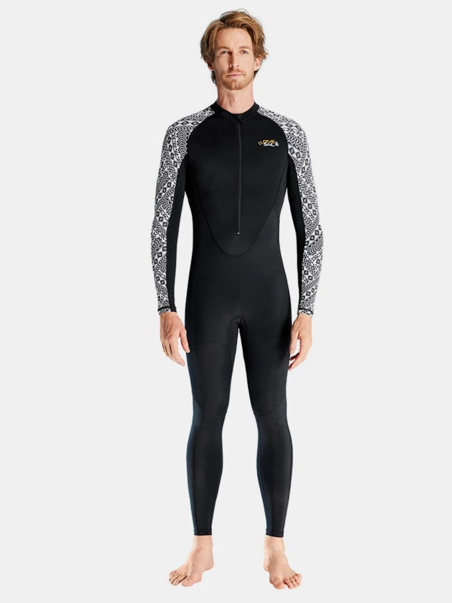 One-piece Long Sleeve Front Zip Sun Protection Diveskin Full Wetsuit (Men's)