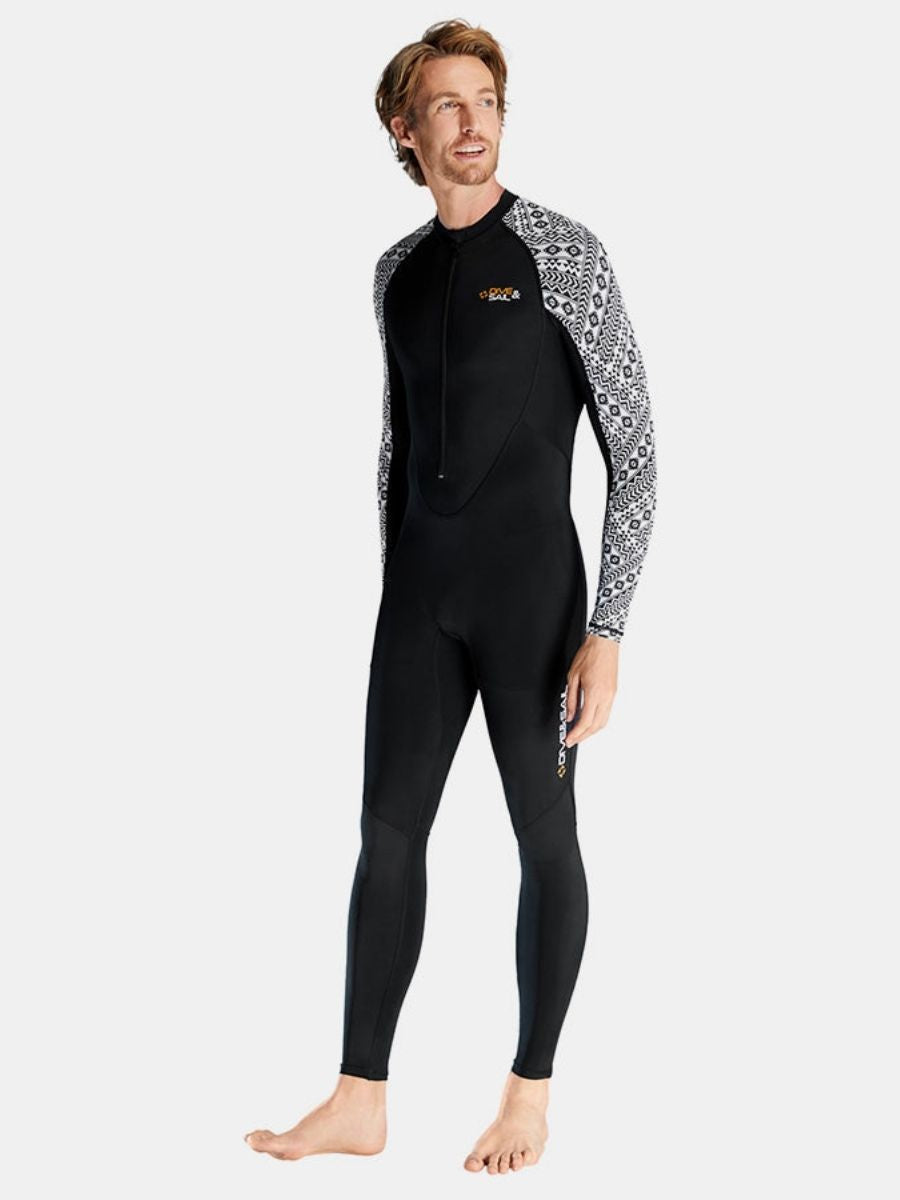 One-piece Long Sleeve Front Zip Sun Protection Diveskin Full Wetsuit (Men's)