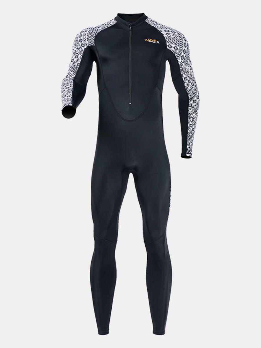 One-piece Long Sleeve Front Zip Sun Protection Diveskin Full Wetsuit (Men's)