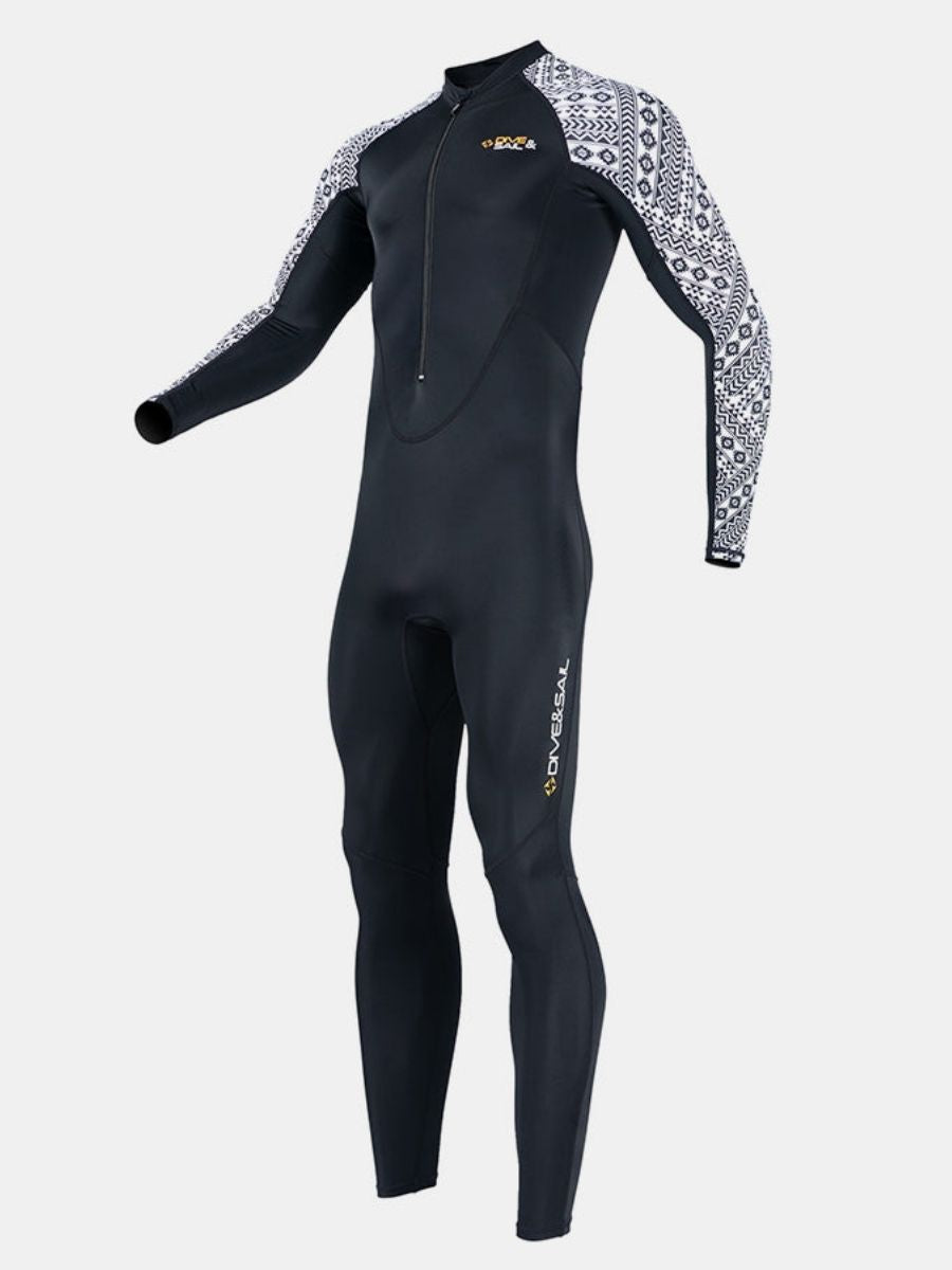 One-piece Long Sleeve Front Zip Sun Protection Diveskin Full Wetsuit (Men's)