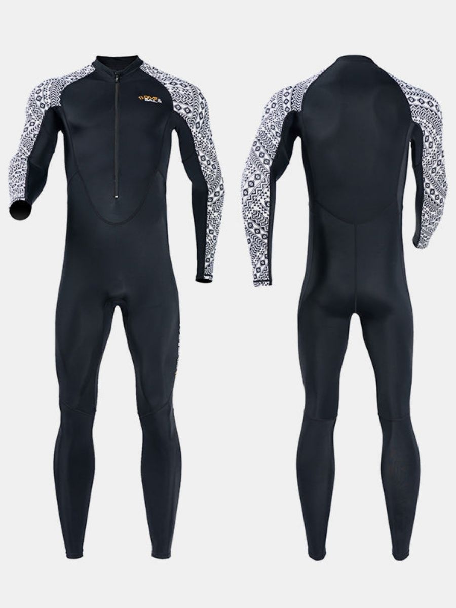 One-piece Long Sleeve Front Zip Sun Protection Diveskin Full Wetsuit (Men's)