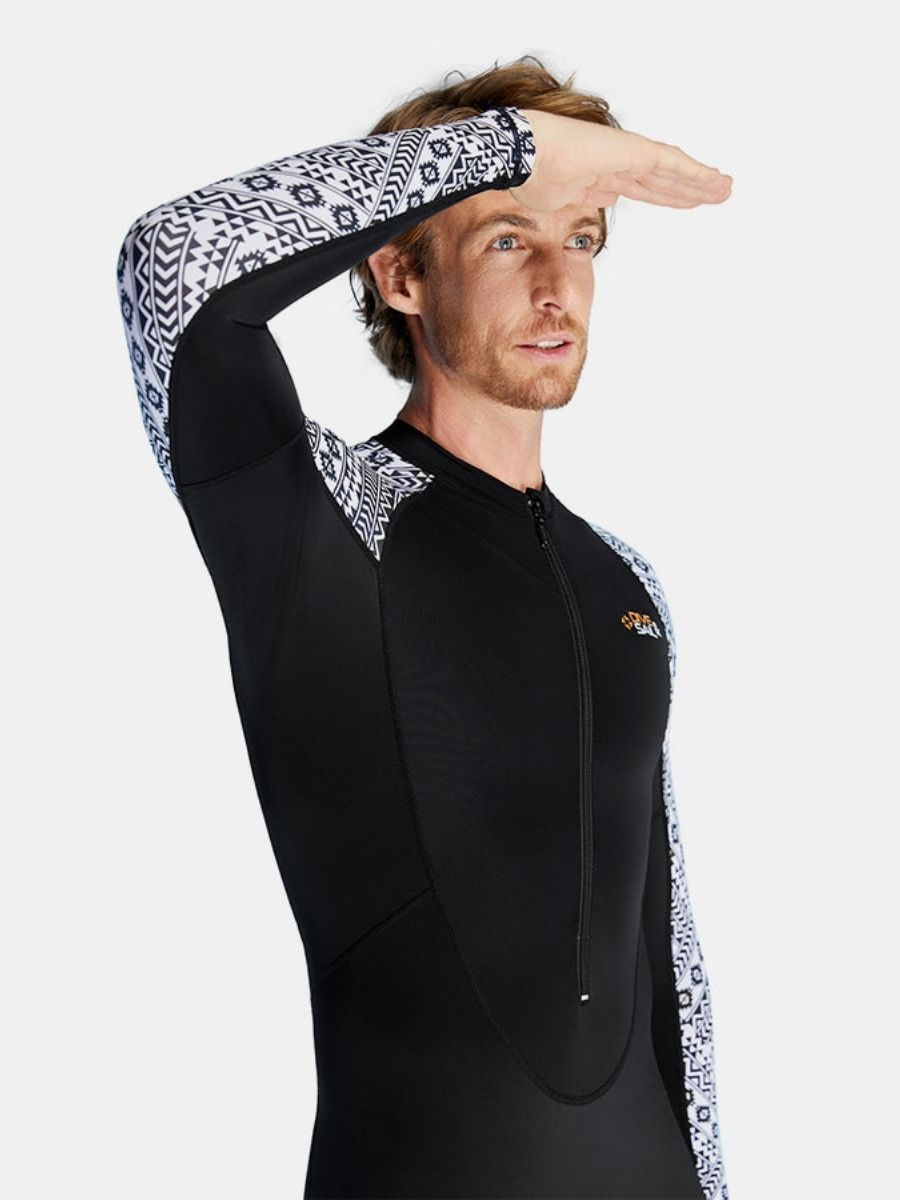 One-piece Long Sleeve Front Zip Sun Protection Diveskin Full Wetsuit (Men's)