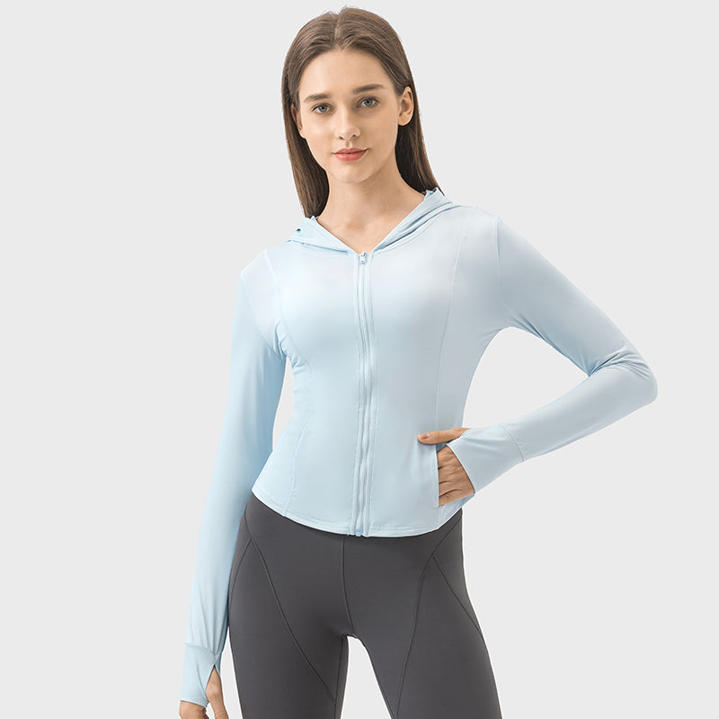 New Hooded Sports UV Protection Jacket For Women UPF50+ Sun Protection Garment