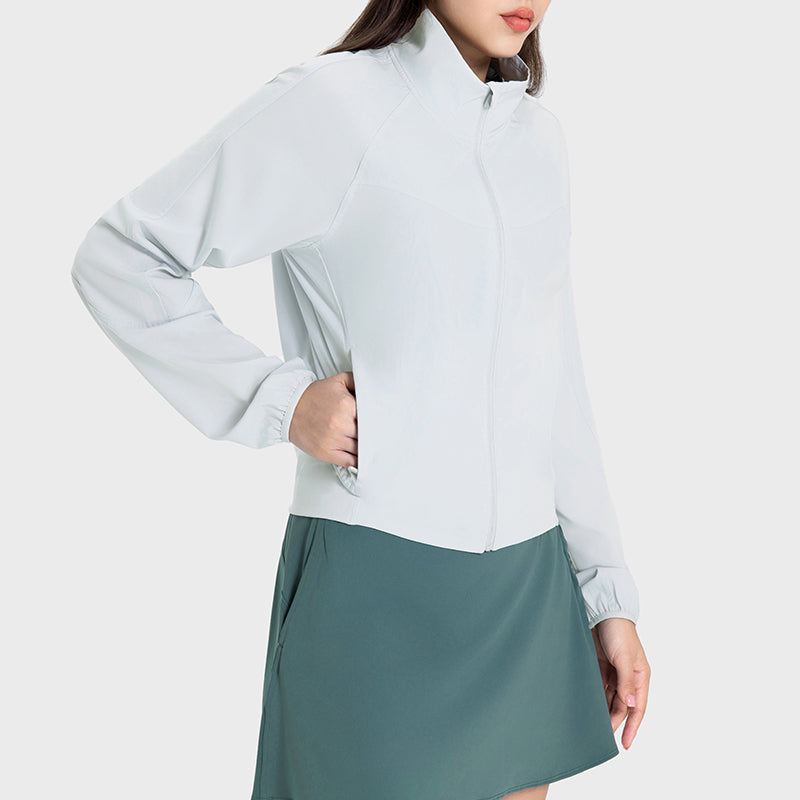 Women's UPF50+ Long Sleeve Couple Ice Silk Sunscreen Clothing