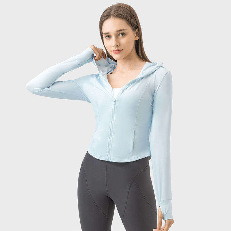 New Hooded Sports UV Protection Jacket For Women UPF50+ Sun Protection Garment