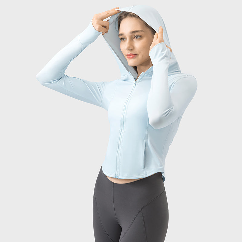 New Hooded Sports UV Protection Jacket For Women UPF50+ Sun Protection Garment