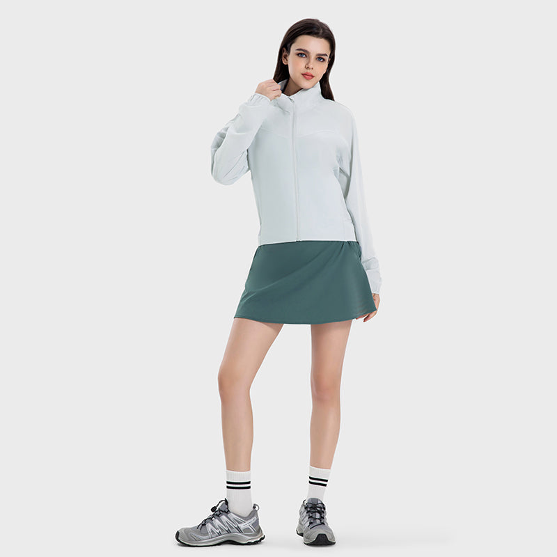 Women's UPF50+ Long Sleeve Couple Ice Silk Sunscreen Clothing