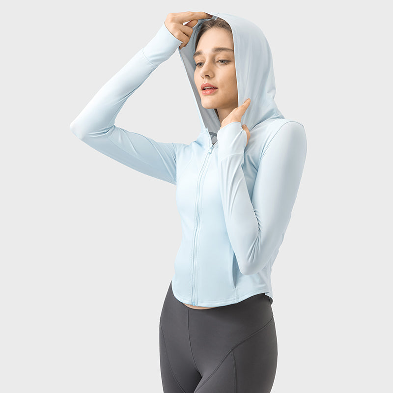 New Hooded Sports UV Protection Jacket For Women UPF50+ Sun Protection Garment