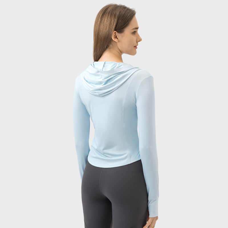 New Hooded Sports UV Protection Jacket For Women UPF50+ Sun Protection Garment