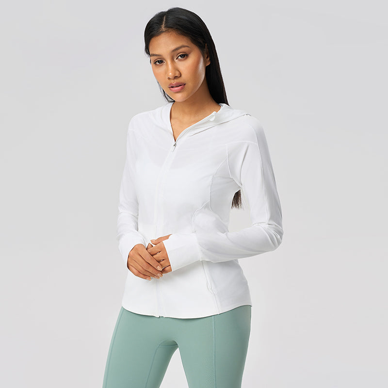 Women's UPF50+ Long Sleeve  Sun Hoodie - Lightweight Cooling Hoodie for Hiking and Beach