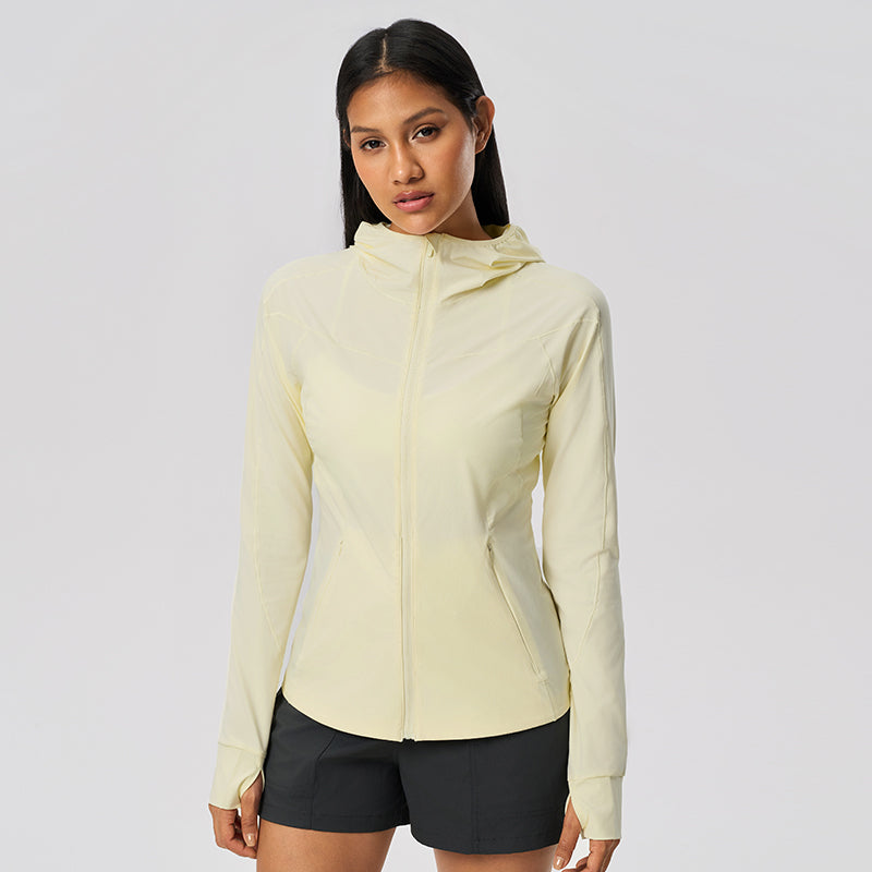 Women's UPF50+ Long Sleeve  Sun Hoodie - Lightweight Cooling Hoodie for Hiking and Beach