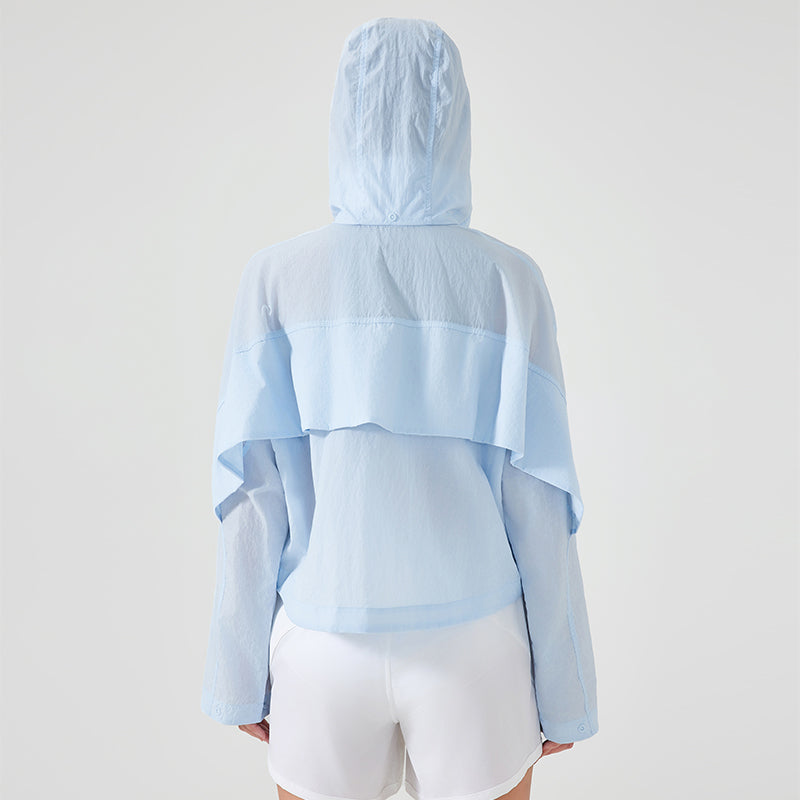 Summer Short Hidden Women's UPF50+ Long Sleeve Sun Hoodie