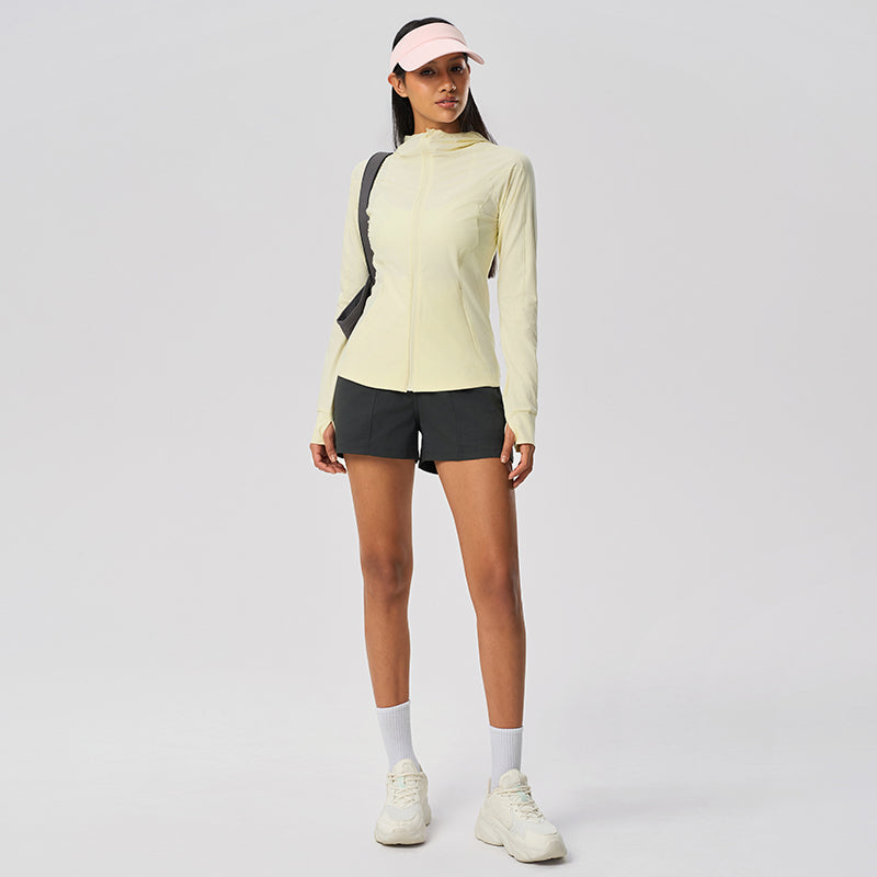 Women's UPF50+ Long Sleeve  Sun Hoodie - Lightweight Cooling Hoodie for Hiking and Beach