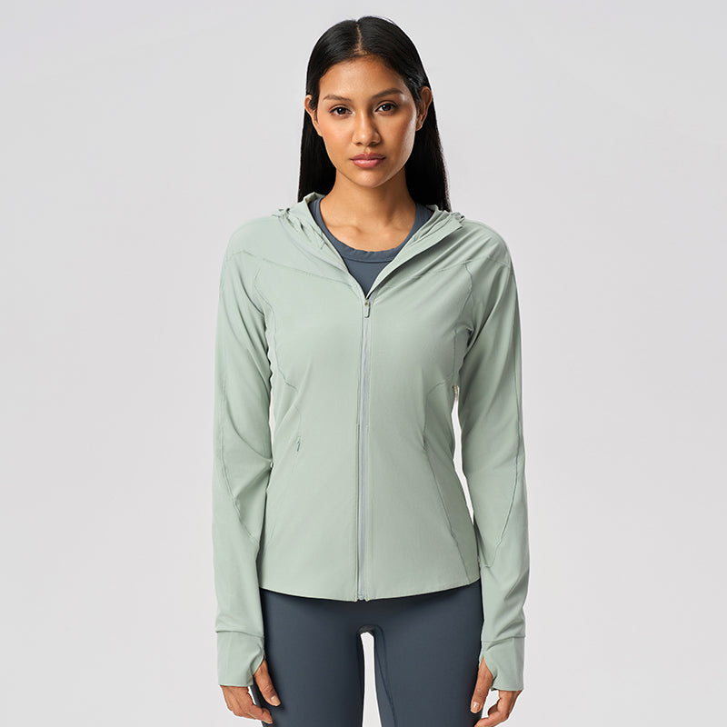 Women's UPF50+ Long Sleeve  Sun Hoodie - Lightweight Cooling Hoodie for Hiking and Beach