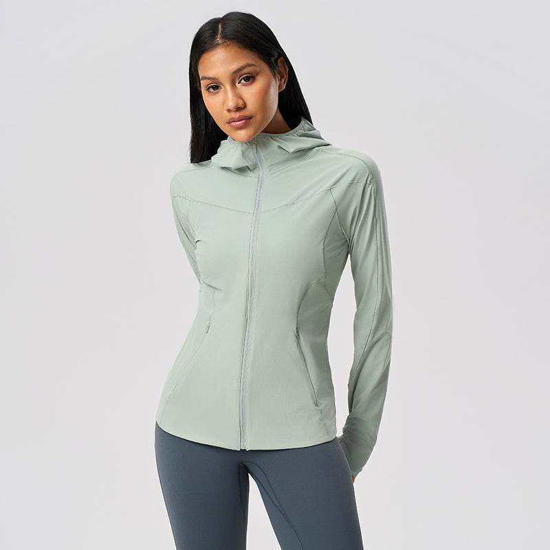 Women's UPF50+ Long Sleeve  Sun Hoodie - Lightweight Cooling Hoodie for Hiking and Beach