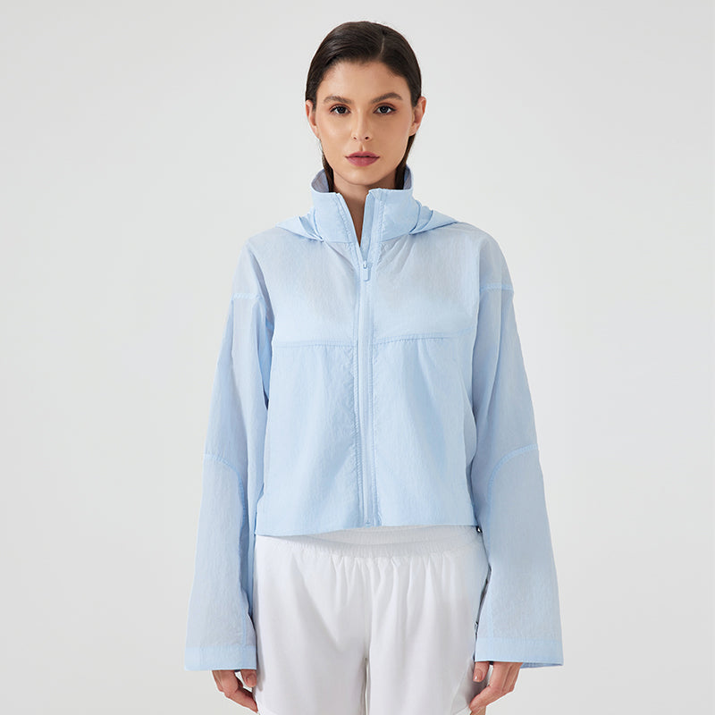 Summer Short Hidden Women's UPF50+ Long Sleeve Sun Hoodie