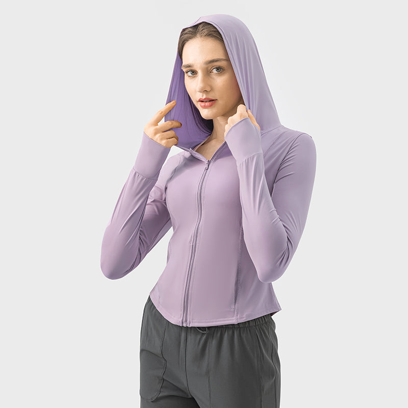 New Hooded Sports UV Protection Jacket For Women UPF50+ Sun Protection Garment