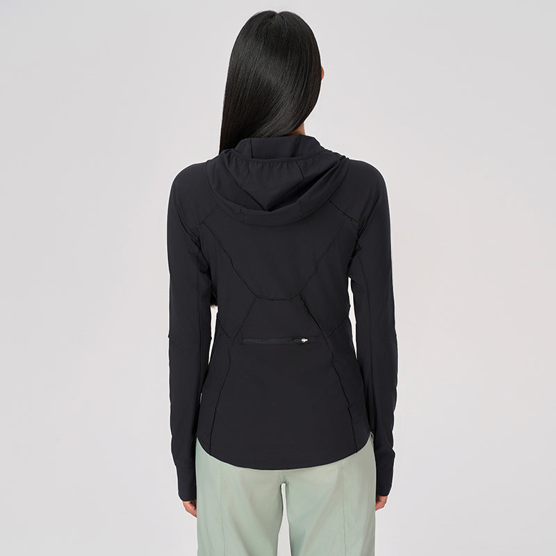 Women's UPF50+ Long Sleeve  Sun Hoodie - Lightweight Cooling Hoodie for Hiking and Beach