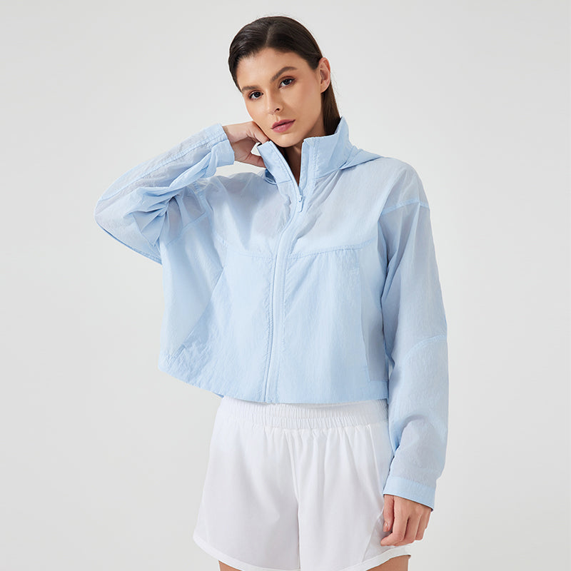 Summer Short Hidden Women's UPF50+ Long Sleeve Sun Hoodie