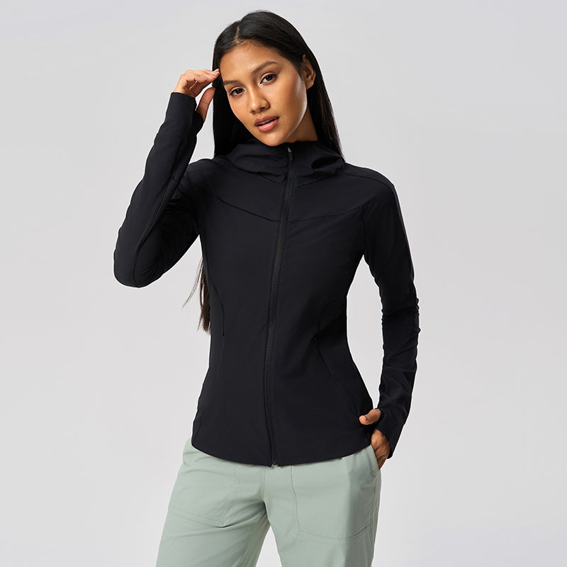 Women's UPF50+ Long Sleeve  Sun Hoodie - Lightweight Cooling Hoodie for Hiking and Beach