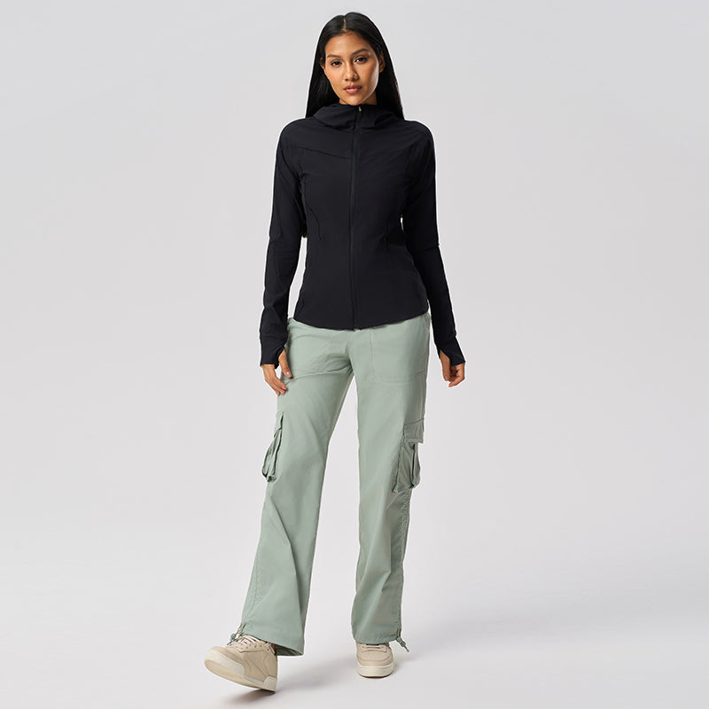 Women's UPF50+ Long Sleeve  Sun Hoodie - Lightweight Cooling Hoodie for Hiking and Beach