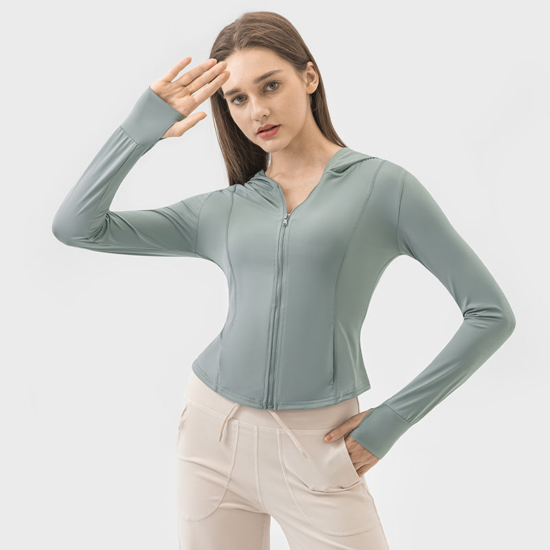 New Hooded Sports UV Protection Jacket For Women UPF50+ Sun Protection Garment