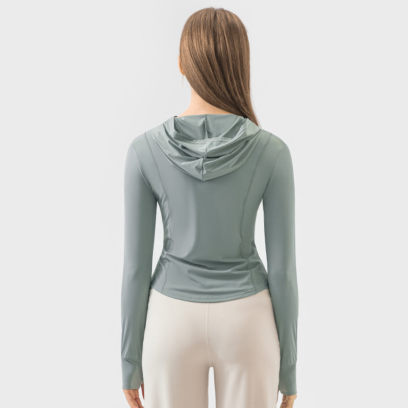 New Hooded Sports UV Protection Jacket For Women UPF50+ Sun Protection Garment
