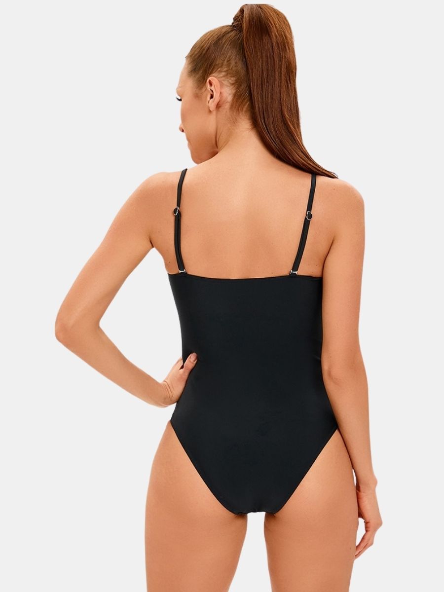 Spegatti Strap Adjustable Shoulder Strap Athletic One-piece Women Sports Swimsuit