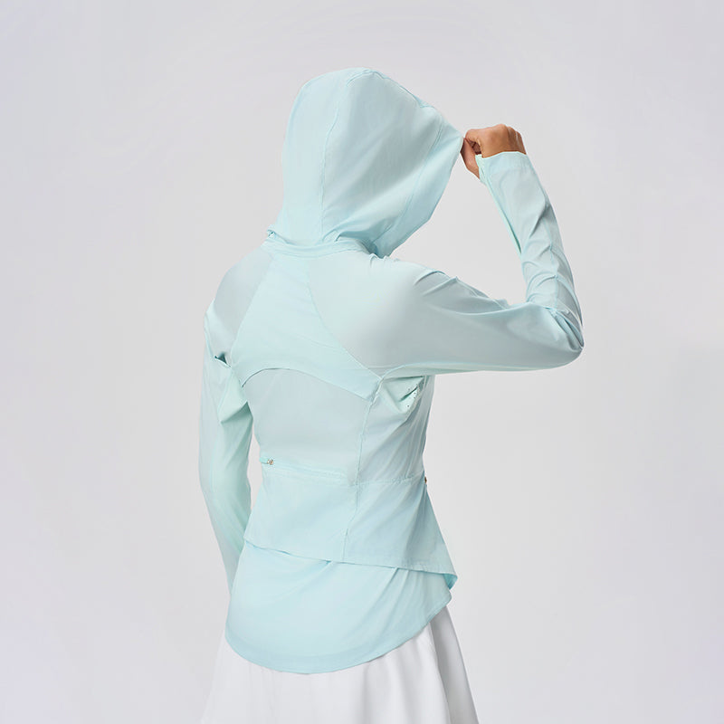 Summer Loose Breathable Women's UPF50+ Long Sleeve Sun Hoodie