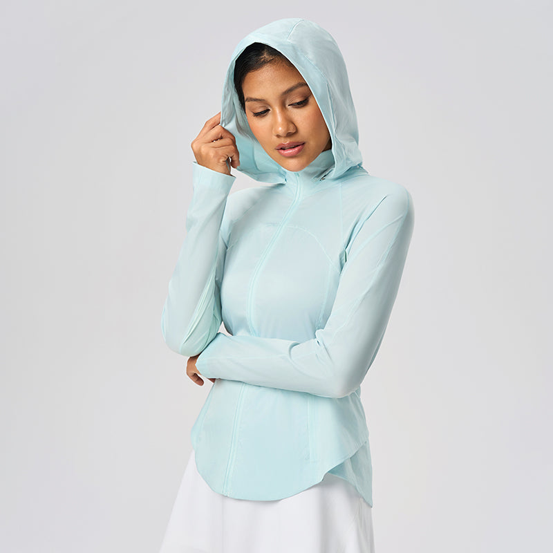 Summer Loose Breathable Women's UPF50+ Long Sleeve Sun Hoodie