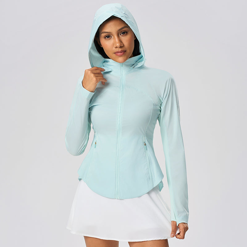Summer Loose Breathable Women's UPF50+ Long Sleeve Sun Hoodie