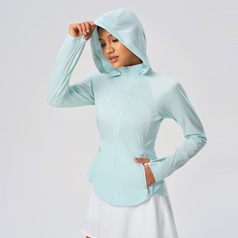 Summer Loose Breathable Women's UPF50+ Long Sleeve Sun Hoodie